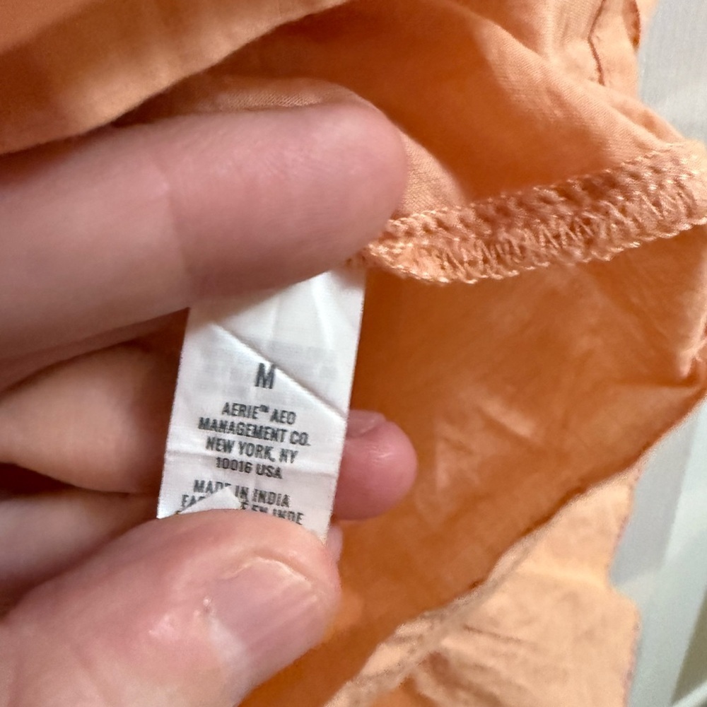 Aerie Women's Mini Dress in Warm Orange - Picture 3 of 4
